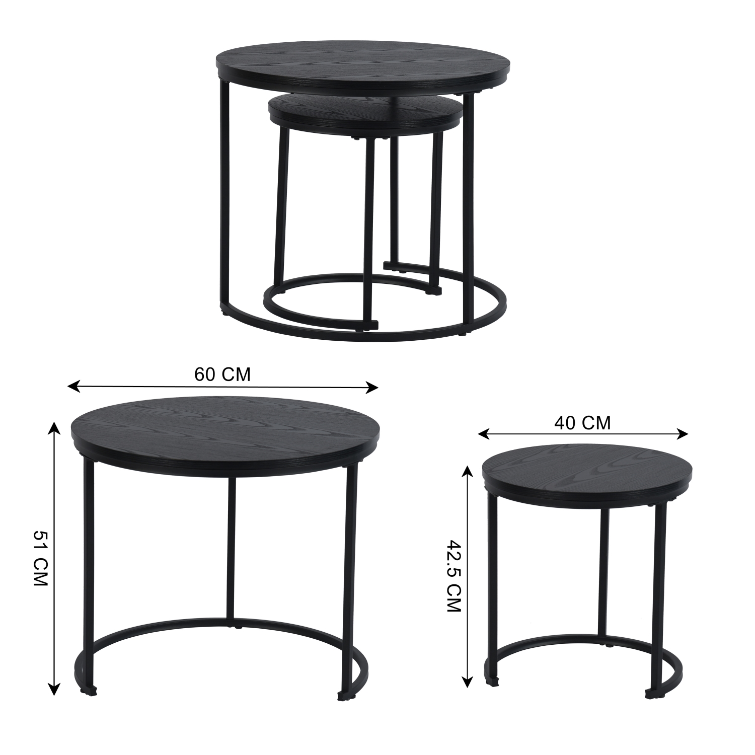 Foto 7 | Mesa de Centro Homemake Osric Negro