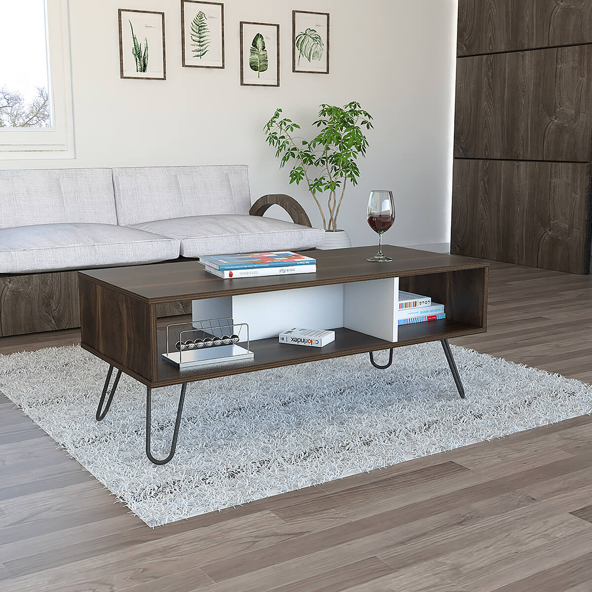 Foto 1 | Mesa De Centro Vassel, 4 Patas