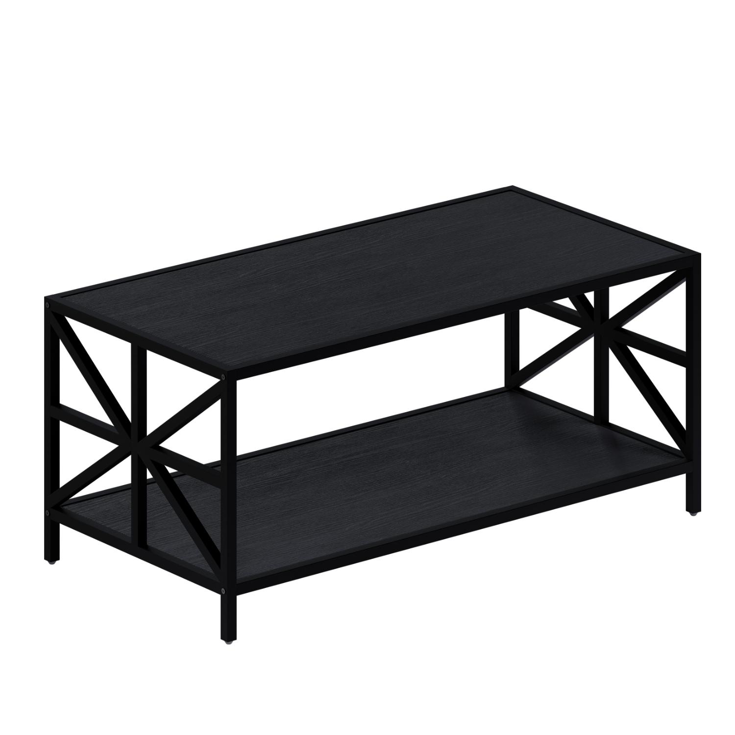 Foto 1 | Mesa De Centro Rectangular Mubson Mesa Shaula Negra