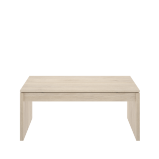 Foto 1 | Mesa De Centro Rectangular Elevable Color Madera Con Espacio De Almacenamiento Y Soporte Metálico