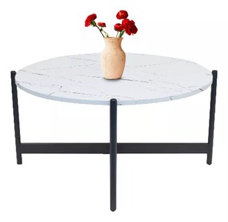 Foto 1 | Mesa de Centro Eke Mdf Marmol Moderna Minimalista