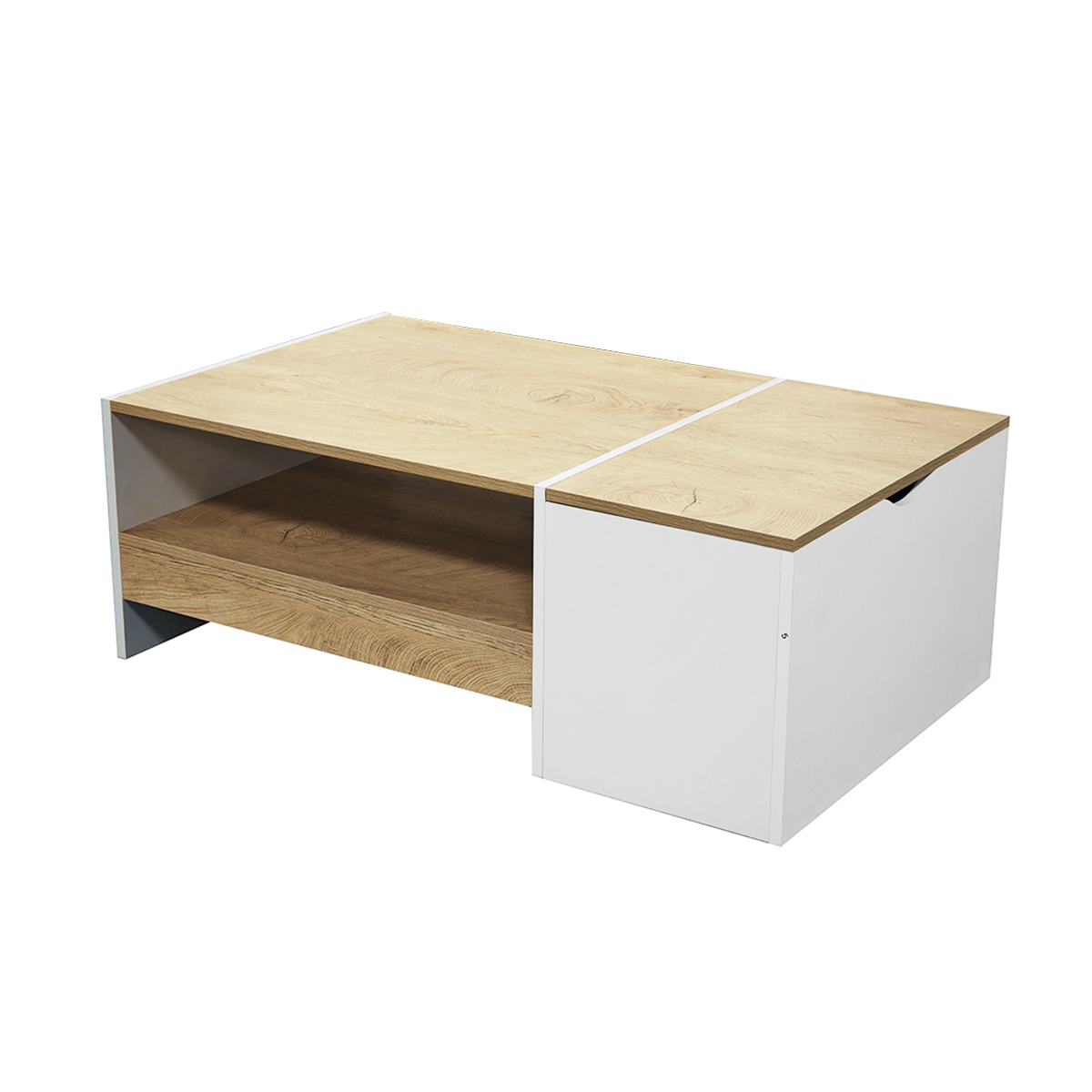 Foto 4 pulgar | Mesa De Centro Mobi Lena Blanco Con Baúl