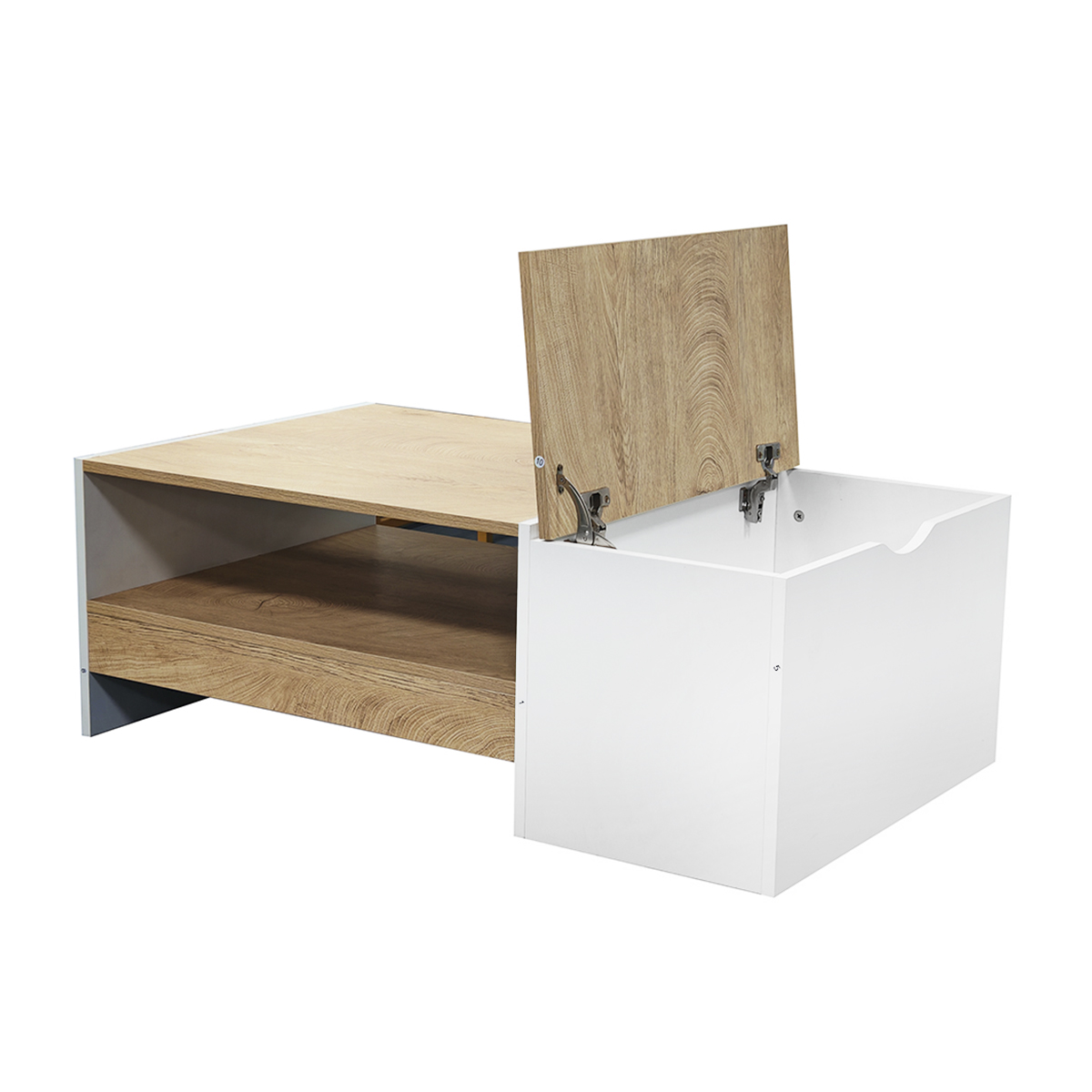 Foto 5 pulgar | Mesa De Centro Mobi Lena Blanco Con Baúl