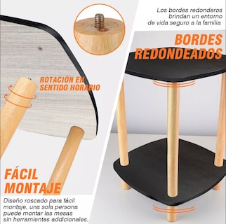 Foto 4 | Mesa De Centro Xtellar Madera 2 Niveles Hogar