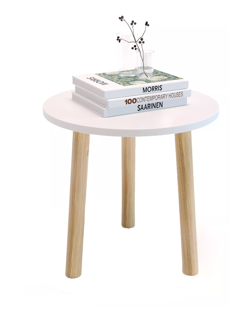 Foto 2 pulgar | Mesa Auxiliar De Lámpara O Libros Pro, Mueble O Librero Color Blanco