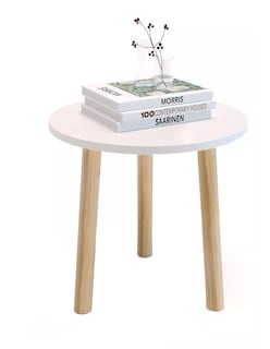 Foto 1 | Mesa Auxiliar De Lámpara O Libros Pro, Mueble O Librero Color Blanco