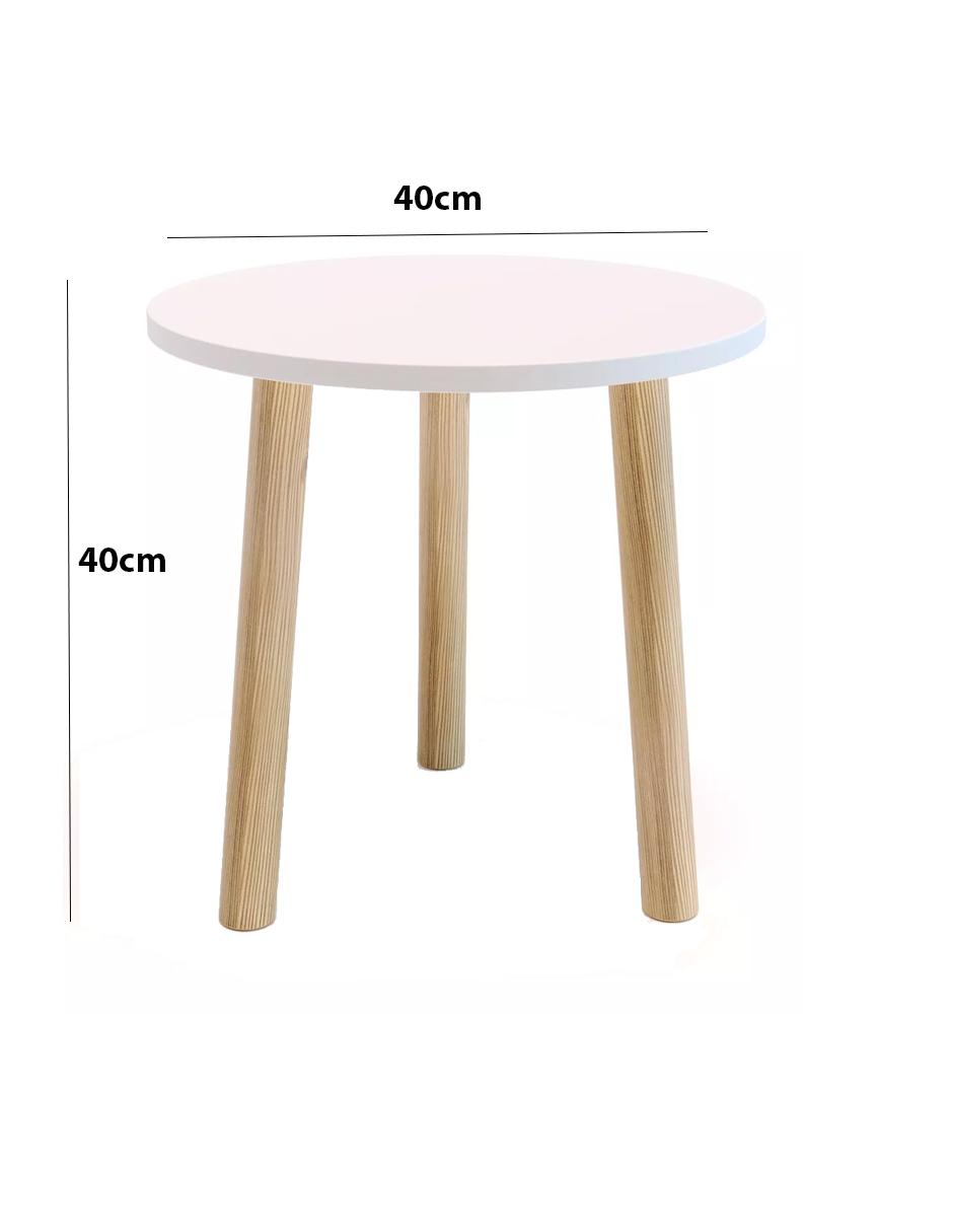 Foto 5 pulgar | Mesa Auxiliar De Lámpara O Libros Pro, Mueble O Librero Color Blanco