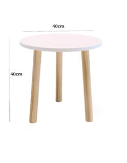 Foto 4 | Mesa Auxiliar De Lámpara O Libros Pro, Mueble O Librero Color Blanco