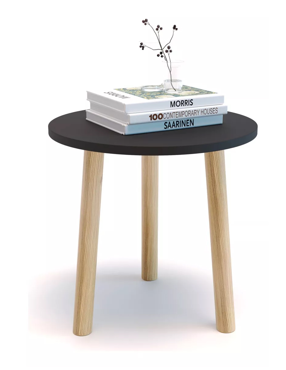 Foto 1 | Mesa Auxiliar De Lámpara O Libros Pro, Mueble O Librero Color Negro
