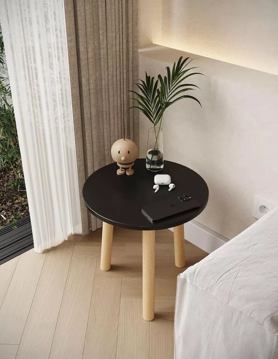 Foto 2 | Mesa Auxiliar De Lámpara O Libros Pro, Mueble O Librero Color Negro