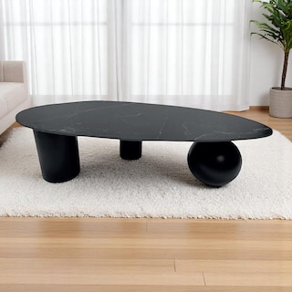 Foto 3 | Mesa De Centro Fausto Stone Negra