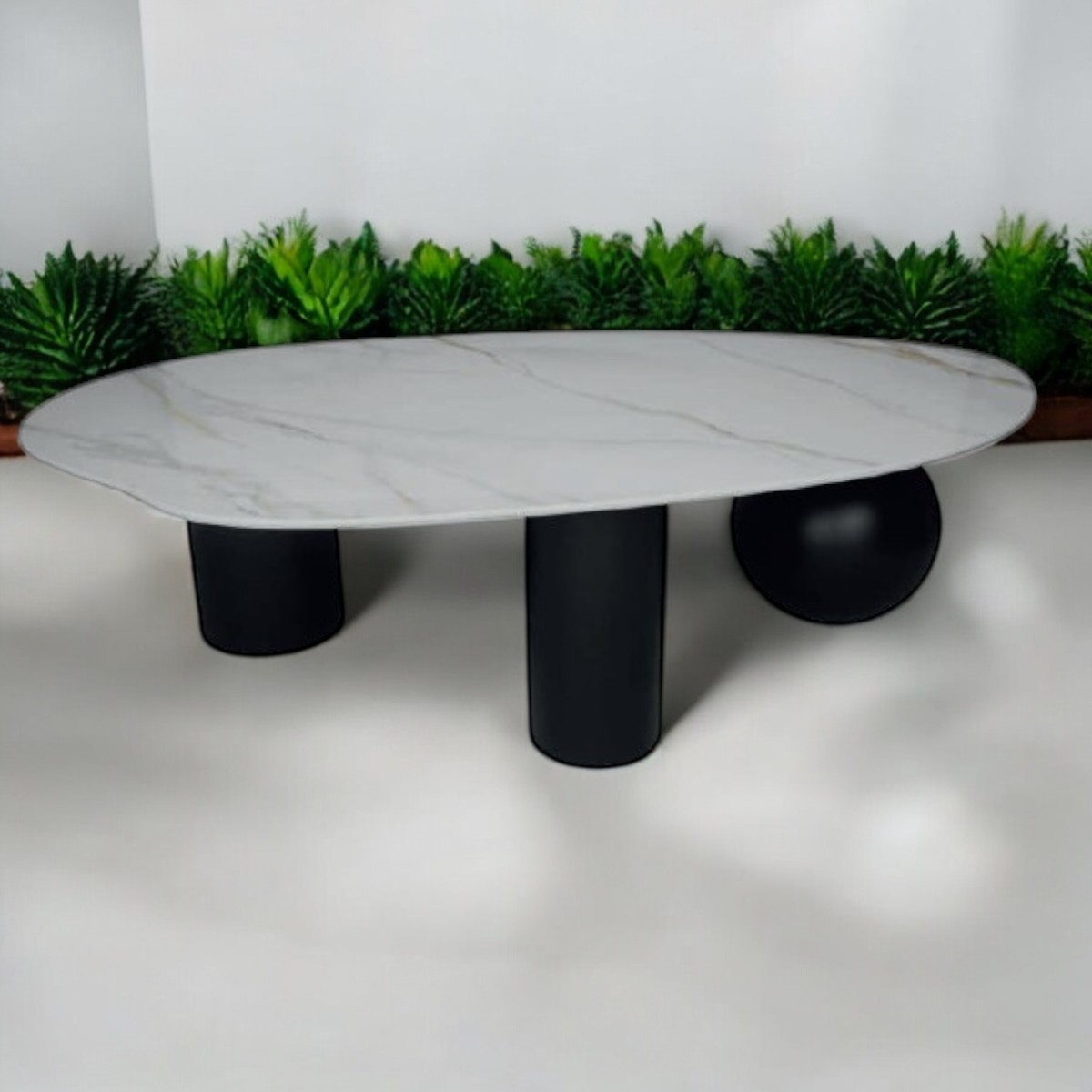 Foto 4 pulgar | Mesa De Centro Fausto Stone Blanca