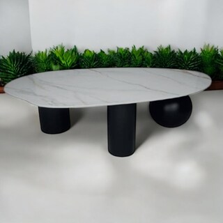 Foto 3 | Mesa De Centro Fausto Stone Blanca