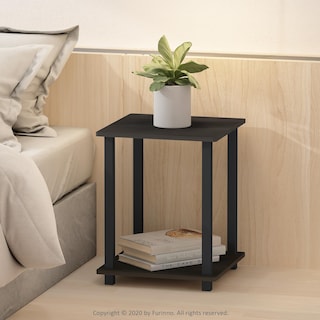 Foto 6 | Mesa Auxiliar Furinno Simplistic, Juego De 2 Unidades, Color Café Espresso Y Negro - Venta Internacional.