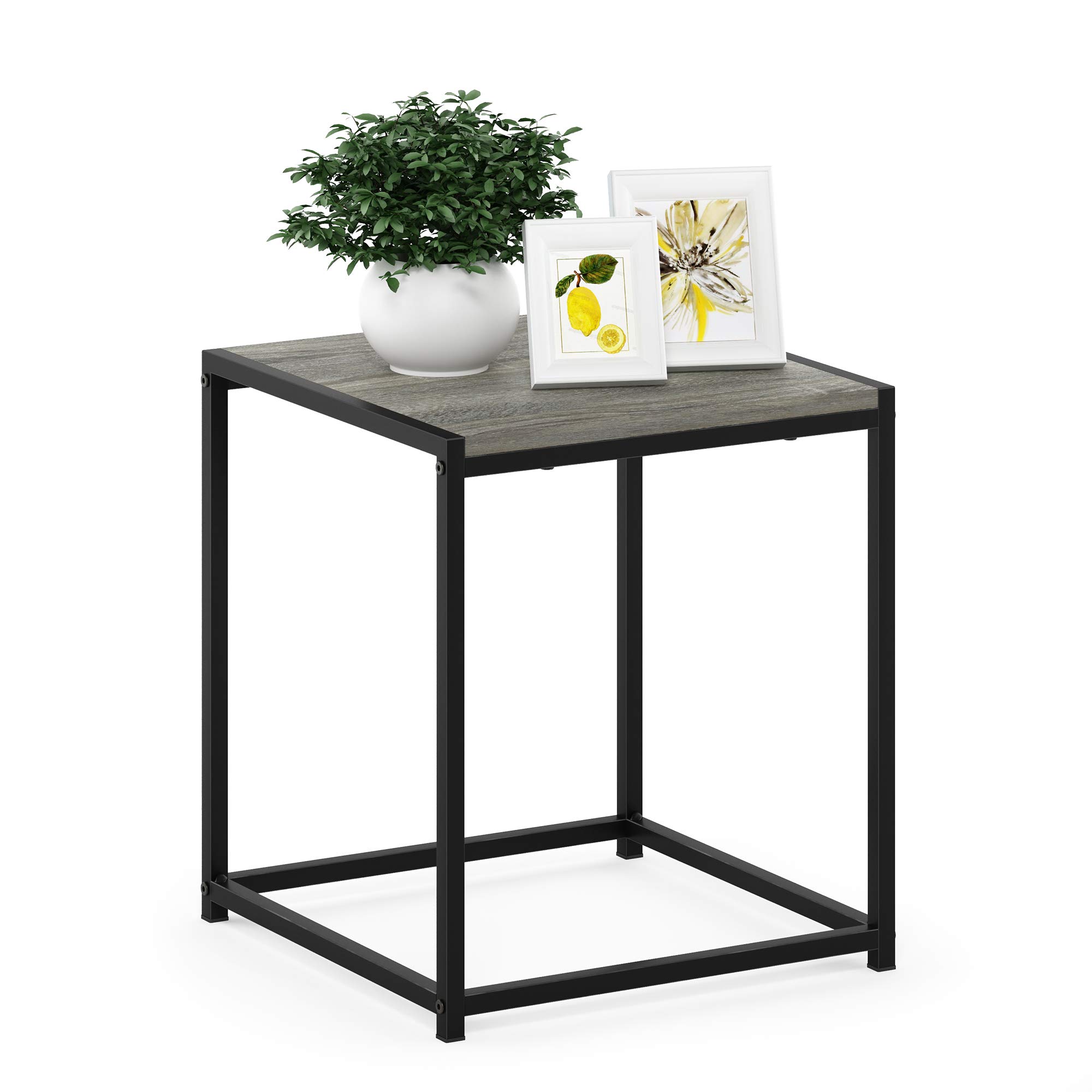 Foto 5 | Mesa Auxiliar Furinno Camnus Modern Living Roble Francés Gris - Venta Internacional.