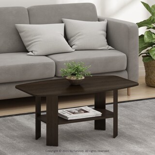 Foto 3 | Mesa De Café Furinno Simple Design, Color Marrón Oscuro - Venta Internacional.