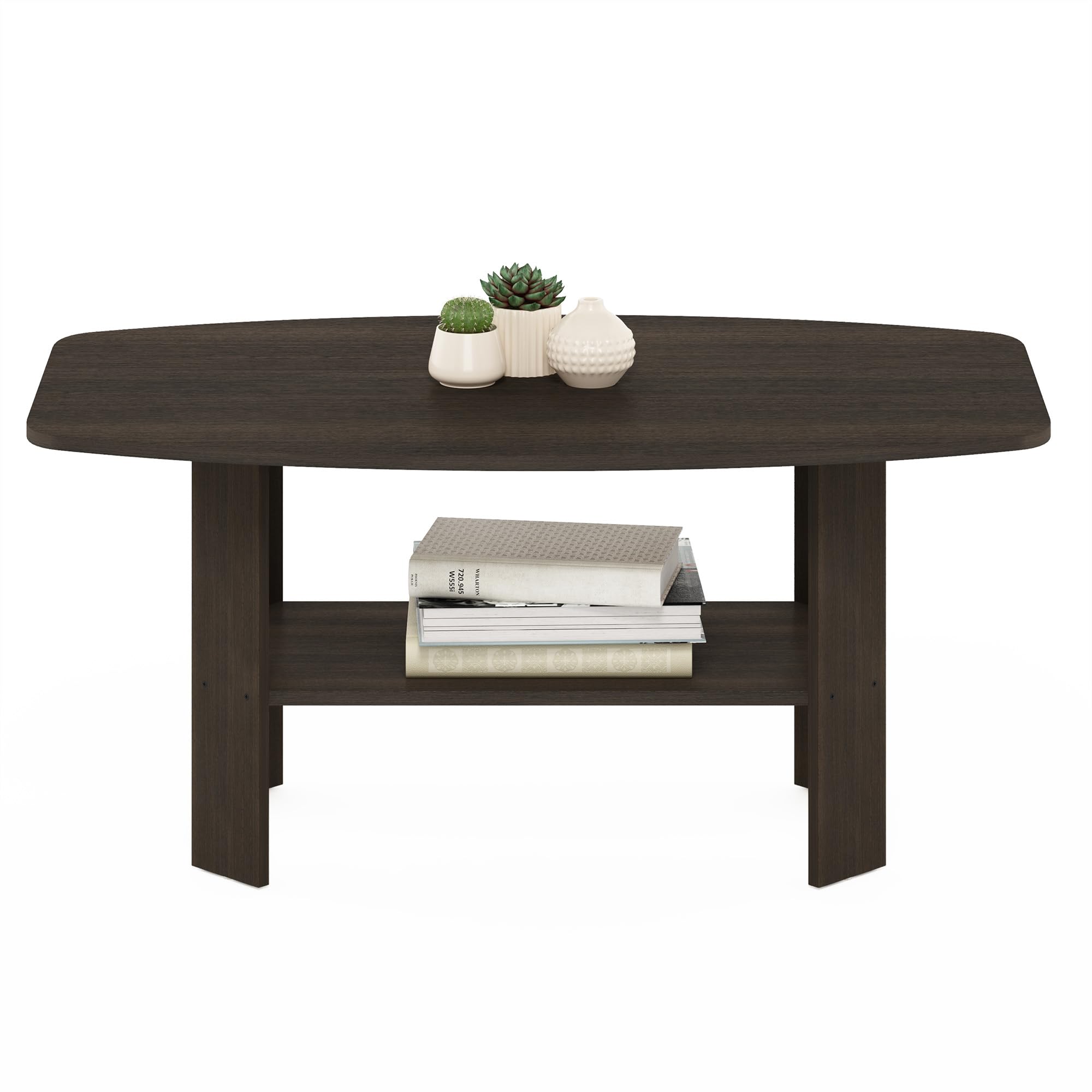 Foto 7 pulgar | Mesa De Café Furinno Simple Design, Color Marrón Oscuro - Venta Internacional.