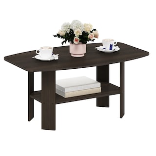 Foto 7 | Mesa De Café Furinno Simple Design, Color Marrón Oscuro - Venta Internacional.