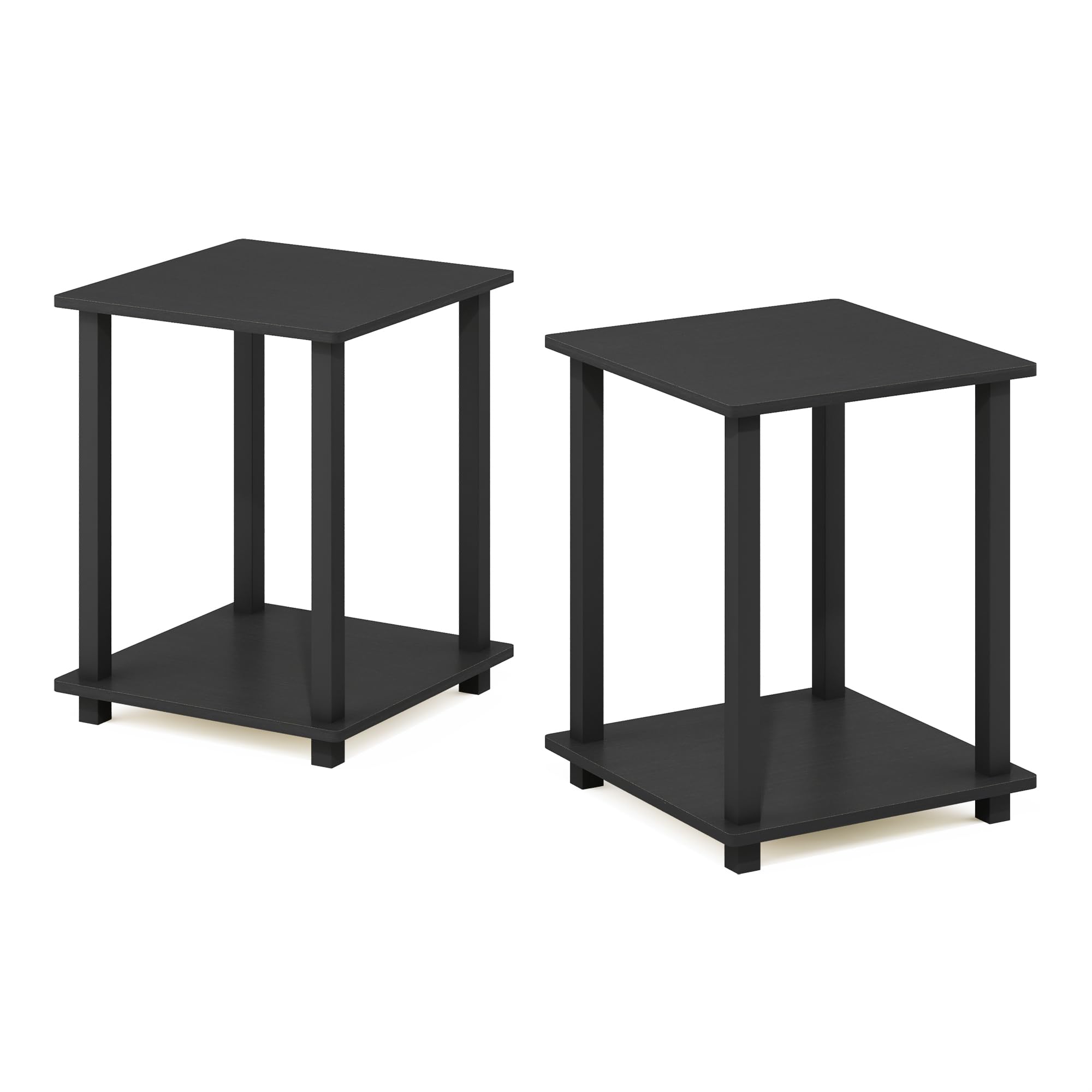 Foto 1 | Mesa Auxiliar Furinno Simplistic, Juego De 2 Unidades, Color Americano Y Negro - Venta Internacional.
