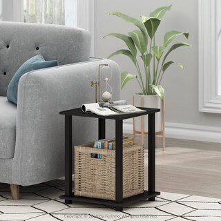 Foto 3 | Mesa Auxiliar Furinno Simplistic, Juego De 2 Unidades, Color Americano Y Negro - Venta Internacional.