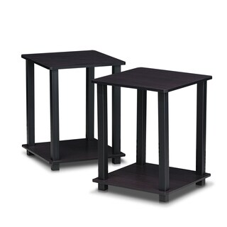 Foto 1 | Mesa Auxiliar Furinno Simplistic, Juego De 2 Unidades, Color Nogal Oscuro - Venta Internacional.