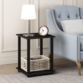 Foto 3 | Mesa Auxiliar Furinno Simplistic, Juego De 2 Unidades, Color Nogal Oscuro - Venta Internacional.