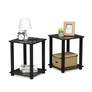Foto 5 | Mesa Auxiliar Furinno Simplistic, Juego De 2 Unidades, Color Nogal Oscuro - Venta Internacional.