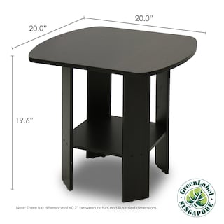 Foto 3 | Mesa Auxiliar Y Auxiliar Furinno Simple Design Espresso - Venta Internacional.