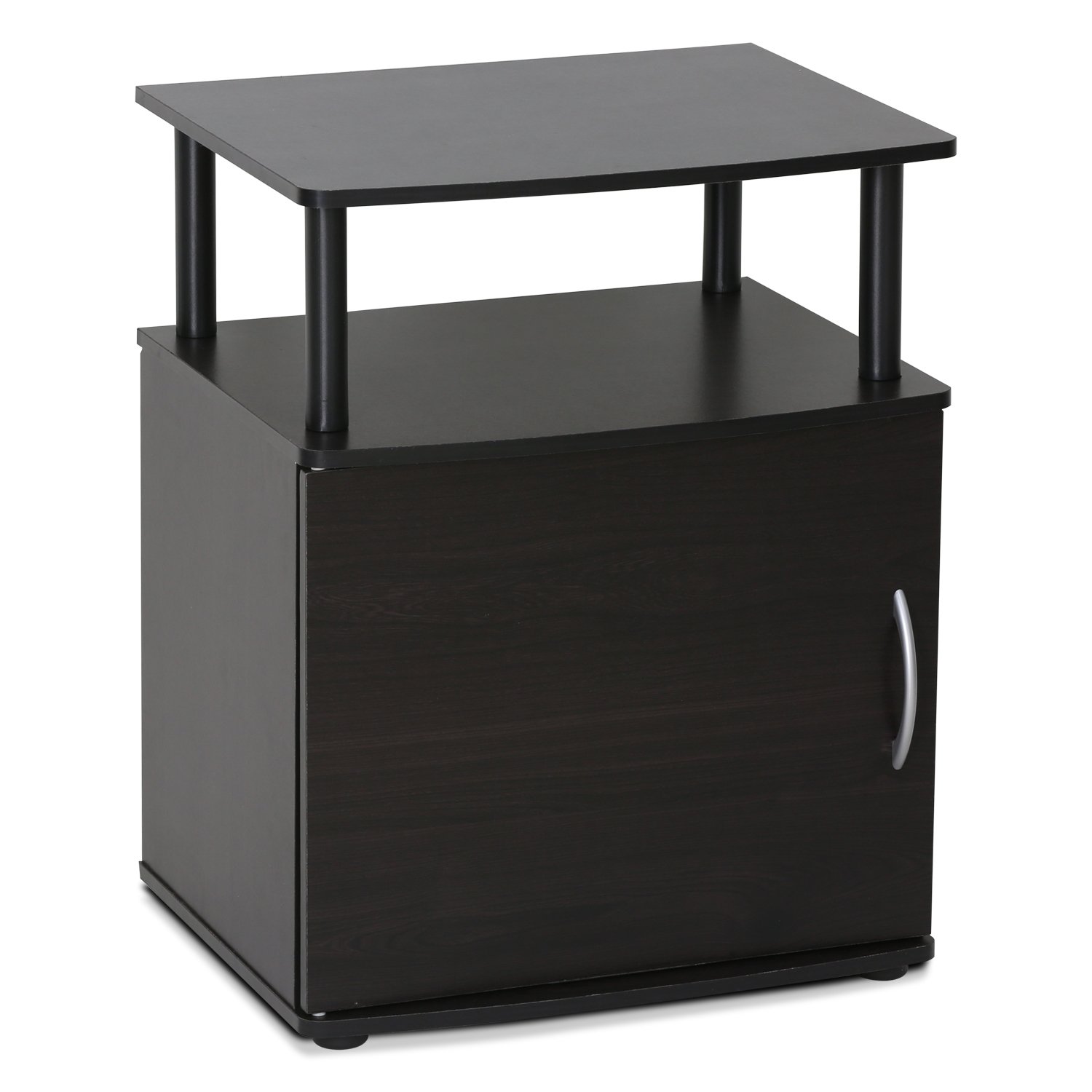 Foto 1 | Mesa Auxiliar Furinno Jaya De Madera Negra Con Estante Y Almacenamiento - Venta Internacional.