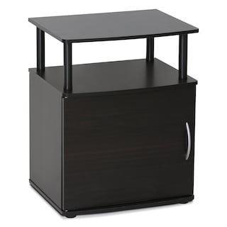 Foto 1 | Mesa Auxiliar Furinno Jaya De Madera Negra Con Estante Y Almacenamiento - Venta Internacional.