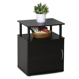 Foto 5 | Mesa Auxiliar Furinno Jaya De Madera Negra Con Estante Y Almacenamiento - Venta Internacional.