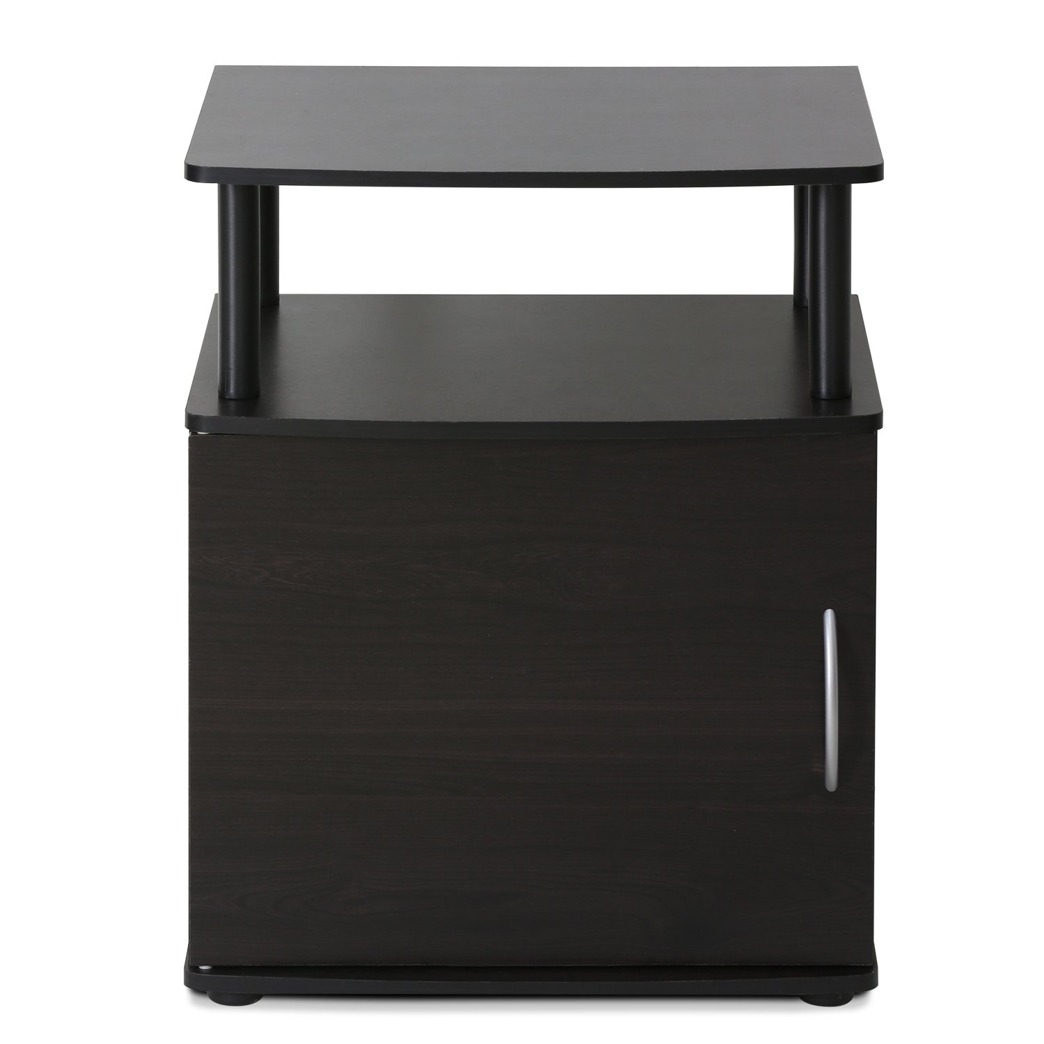 Foto 6 | Mesa Auxiliar Furinno Jaya De Madera Negra Con Estante Y Almacenamiento - Venta Internacional.
