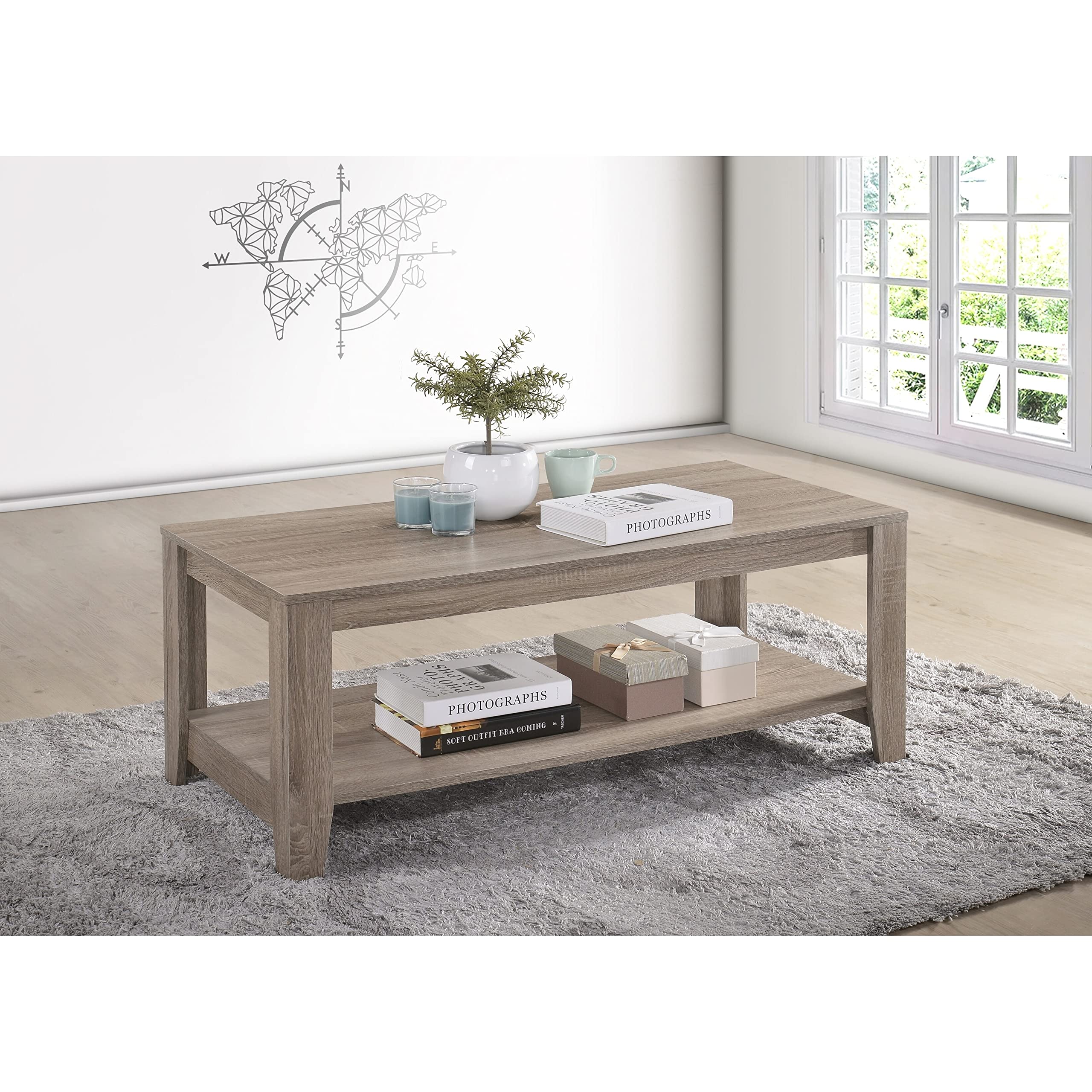 Foto 3 pulgar | Mesa De Cóctel Progressive Furniture Barry Grey 42x51x43cm - Venta Internacional.