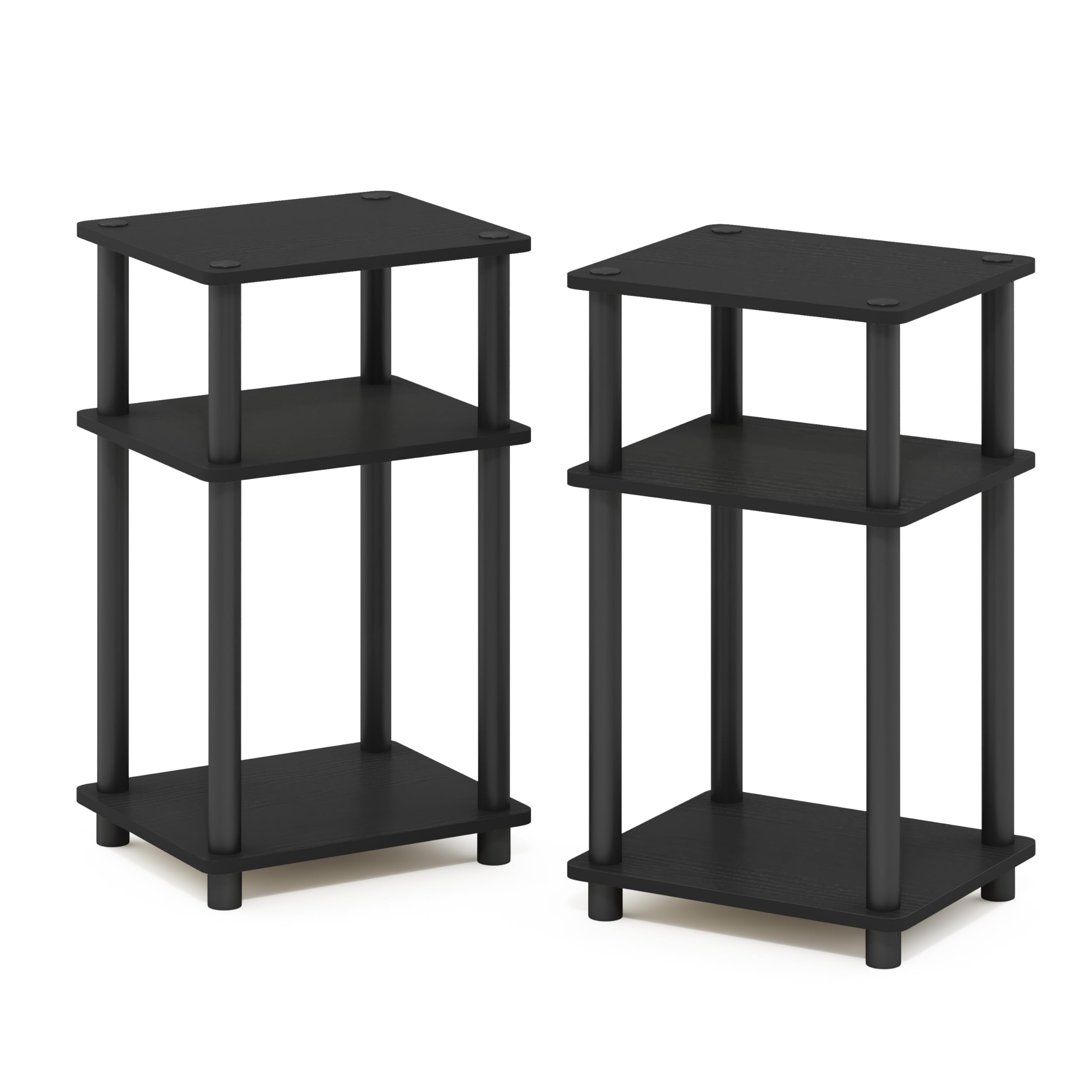 Mesa Furinno Just de 3 Niveles Turn-n-tube 2 Piezas Negras - Venta Internacional
