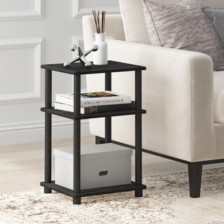 Foto 3 | Mesa Furinno Just de 3 Niveles Turn-n-tube 2 Piezas Negras - Venta Internacional