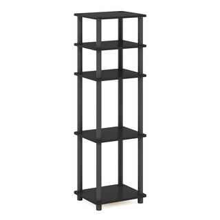 Foto 7 | Mesa Furinno Just de 3 Niveles Turn-n-tube 2 Piezas Negras - Venta Internacional