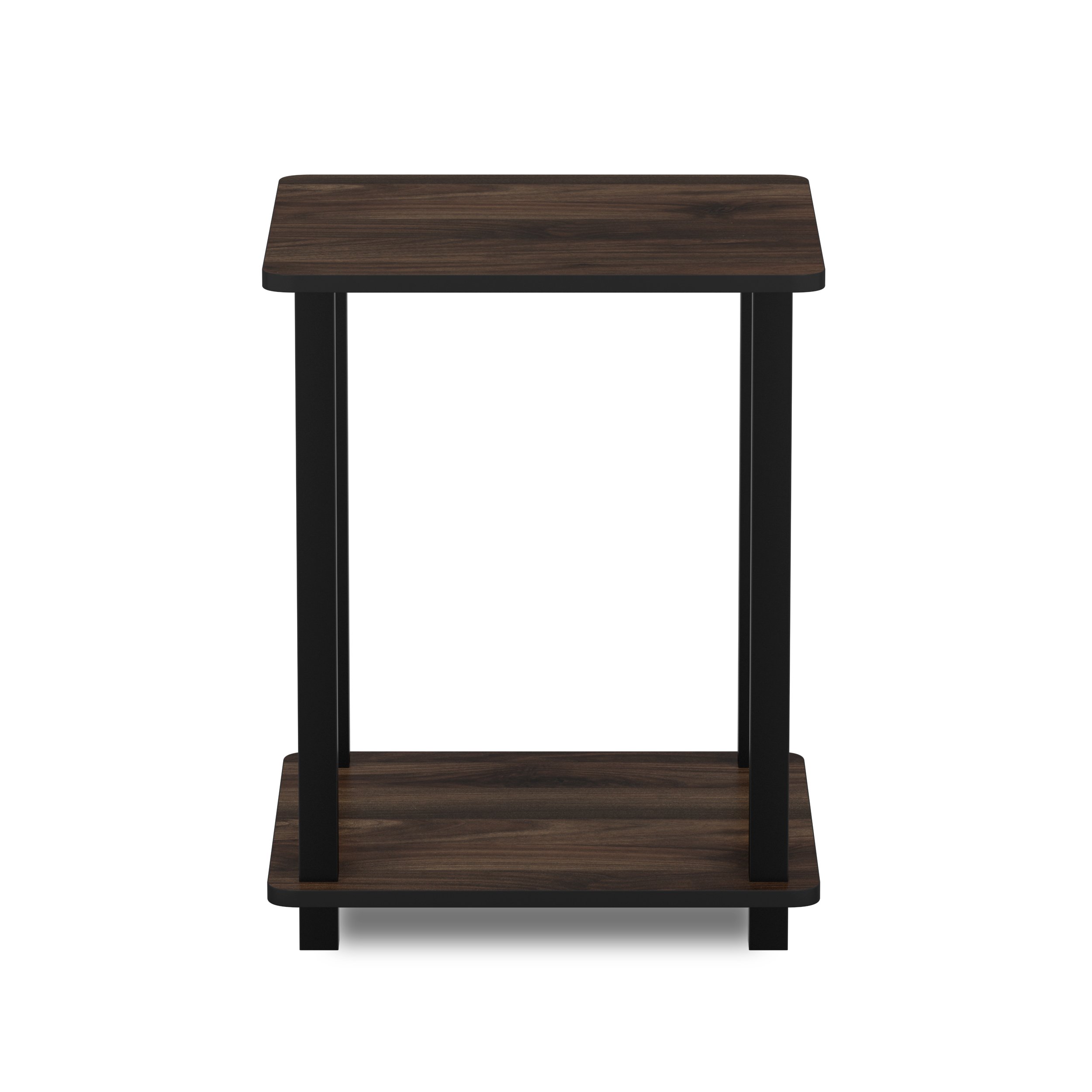 Foto 3 | Mesa Auxiliar Furinno Simplistic, Juego De 2 Unidades, Color Nogal Columbia Y Negro - Venta Internacional.
