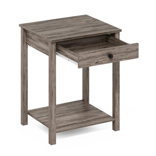 Foto 5 | Mesa Auxiliar Furinno Classic Con Cajón De Roble Rústico - Venta Internacional.
