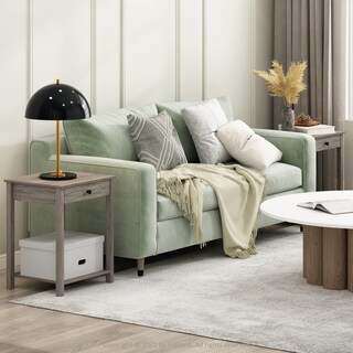 Foto 3 | Mesa Auxiliar Furinno Classic Con Cajón, Paquete De 2 Unidades, Roble Rústico - Venta Internacional.