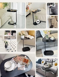 Foto 3 | Mesa De Centro Minimalista Mdf Lateral Color Negro