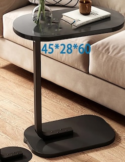 Foto 4 | Mesa De Centro Minimalista Mdf Lateral Color Negro