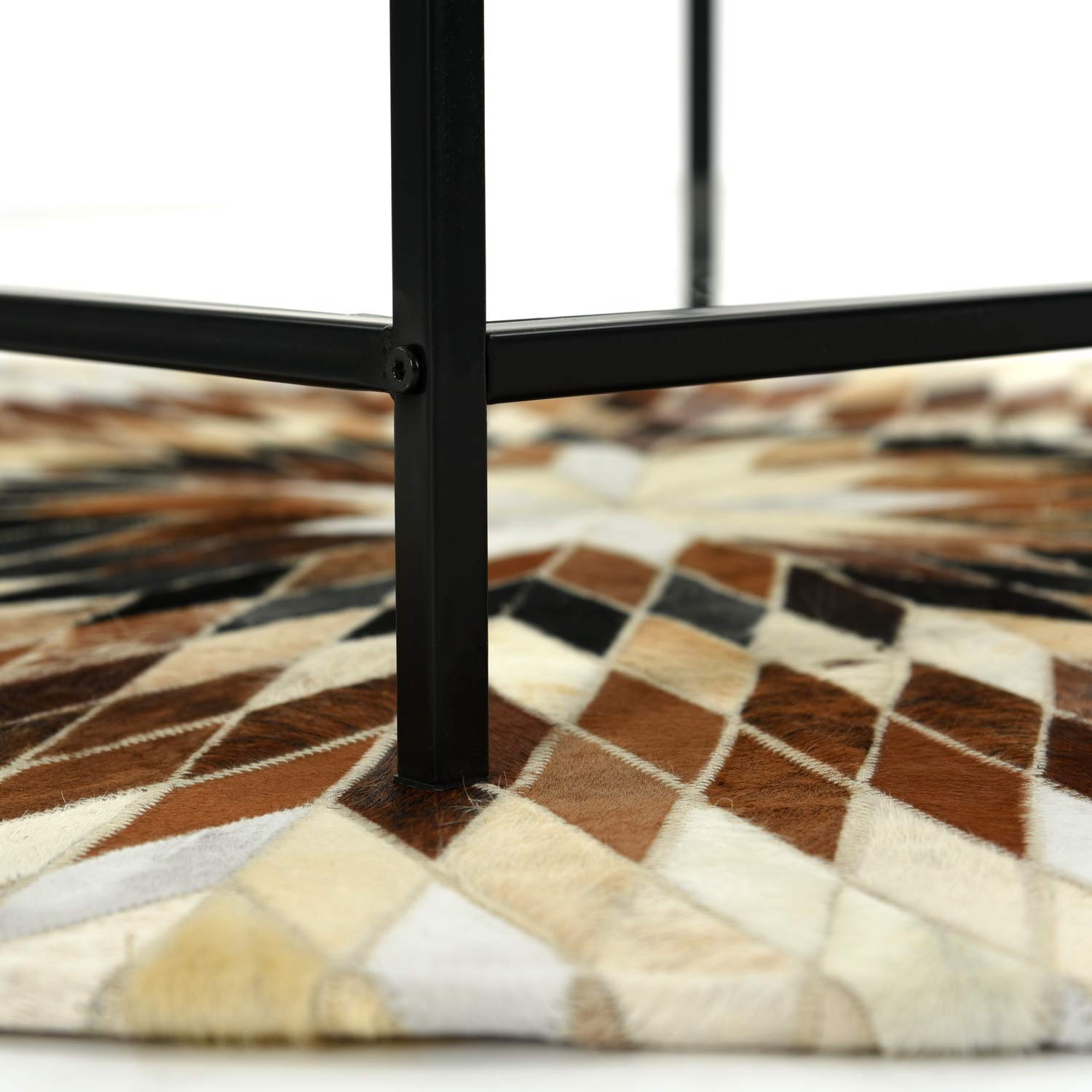 Foto 9 pulgar | Mesa De Centro Furniturer Hudd Negro 80 X 80 X 42 Cm