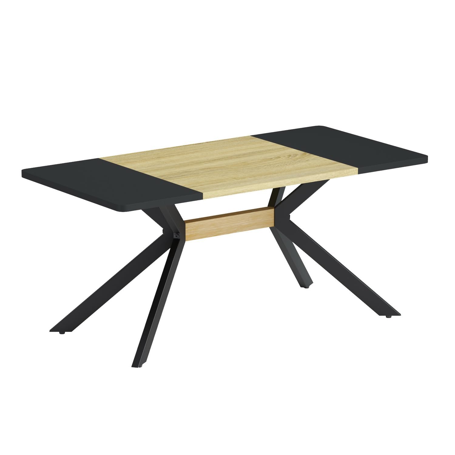 Foto 4 pulgar | Mesa De Centro Furniturer Mirage Negro 100 X 50 X 44.5 Cm