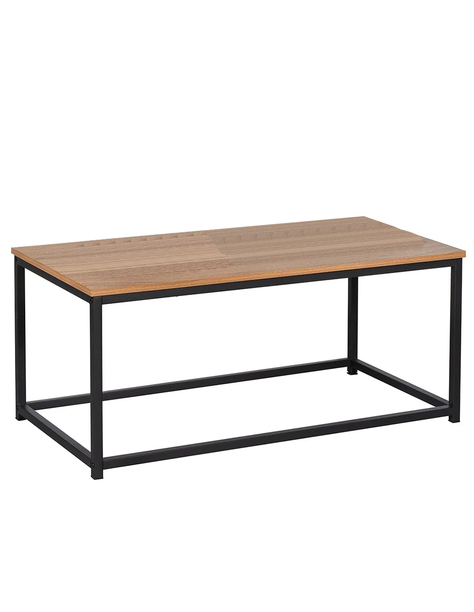 Foto 2 pulgar | Mesa De Centro Moderna  Auxiliar  Madera  90x48x40 Color Nogal
