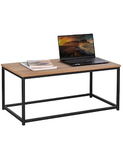 Foto 3 | Mesa De Centro Moderna Auxiliar Madera 90x48x40 Color Nogal
