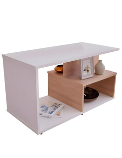 Foto 1 | Mesa Centro Elegante Minimalista Organizador Color Blanco