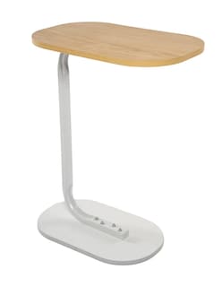 Foto 1 | Mesa Mesas De Centro Minimalista Mesa Auxiliar Ovalada Para Sala Moderna Color Blanco