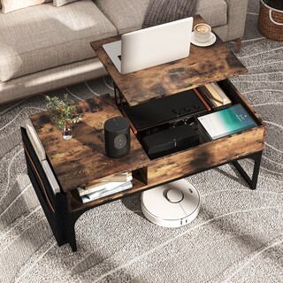 Foto 1 | Mesa De Centro Elevable Madera