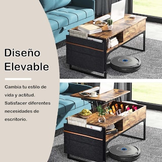 Foto 4 | Mesa De Centro Elevable Madera