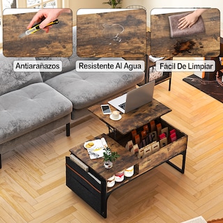 Foto 5 | Mesa De Centro Elevable Madera
